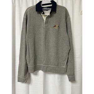 Rare VTG POLO RALPH LAUREN Spell Out Cross Flags Crown Sweatshirt 90s 2000s SZ L